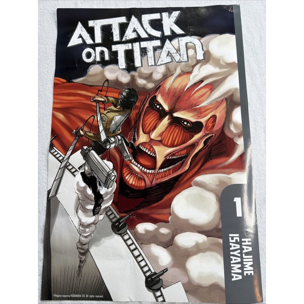Attack on Titan Poster Hajime Isayama Colossal Titan Eren Manga Anime 12x18